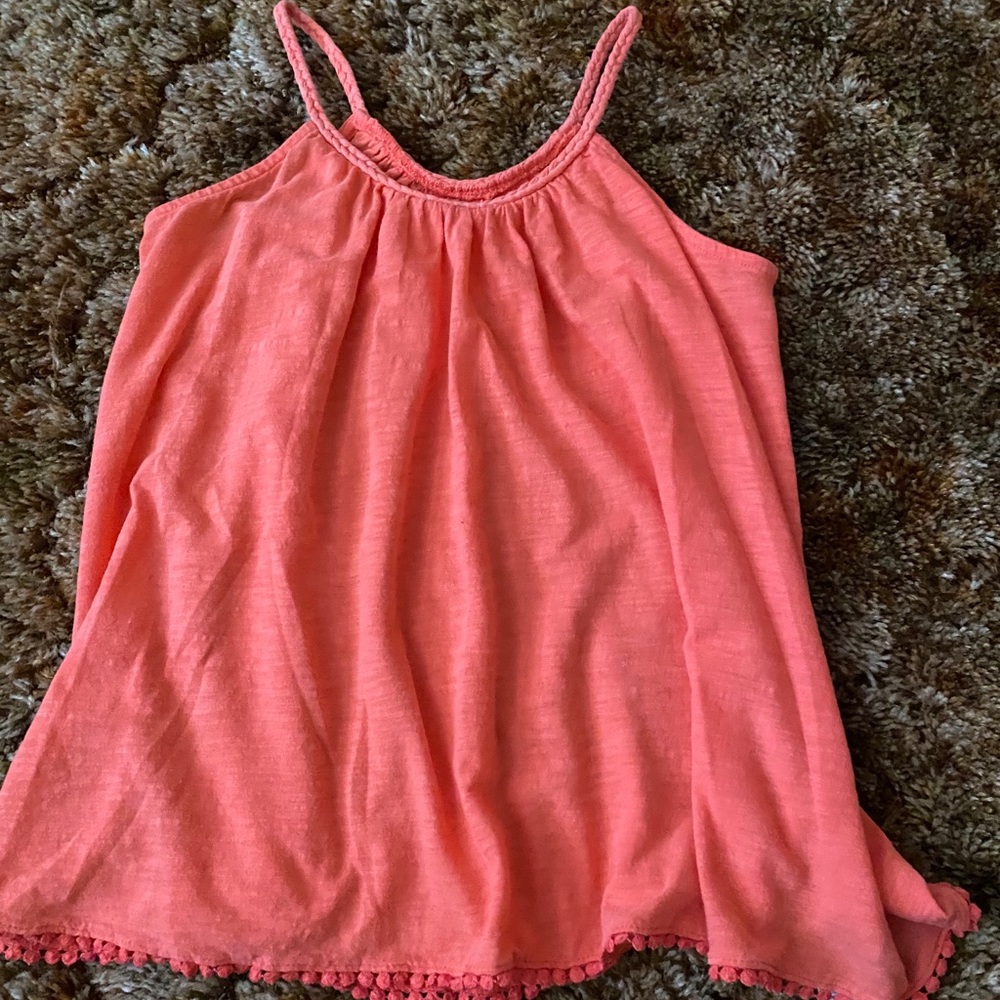coral tank top